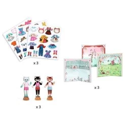 Activité De Collage "Little Dressing" DJECO 10 Activité De Collage "Little Dressing" DJECO -Bébés Produits Magasin activite de collage little dressing djeco 3