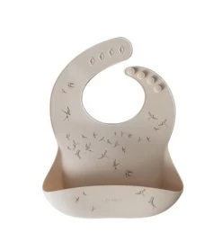 Bavoir Silicone Poche "Hirondelles" ZAKUW