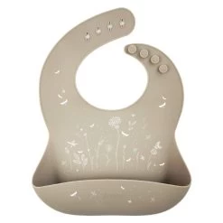 Bavoir Silicone Poche "Jardin Argile" ZAKUW