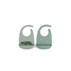Lot De 2 Bavoirs En Silicone DONE BY DEER