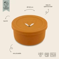 Boîte à Goûter En Silicone "Mr. Fox" TRIXIE -Bébés Produits Magasin boite a gouter en silicone mr fox trixie 2