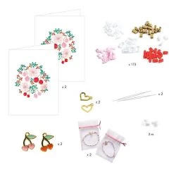 Bracelet "you&Me Tila Et Cerises" En Perles à Créer DJECO