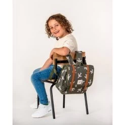 Cartable "Lisbon Adore More" Avions Kaki KIDZROOM -Bébés Produits Magasin cartable lisbon adore more avions kaki kidzroom 4