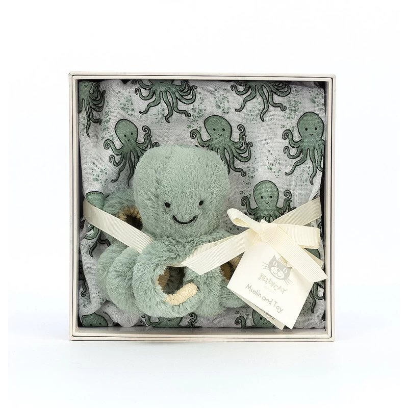 Coffret Odyssey "Lange Et Peluche Octopus " JELLYCAT 4 Coffret Odyssey "Lange Et Peluche Octopus " JELLYCAT – Image 2