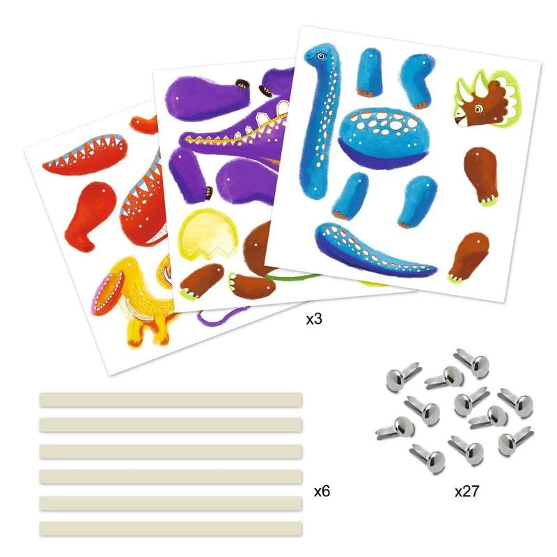 Coloriages Surprises "Dinos " DJECO 6 Coloriages Surprises "Dinos " DJECO – Image 4