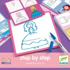 Dessinez Step By Step "Joséphine And Co" Eduludo DJECO -Bébés Produits Magasin dessinez step by step josephine and co eduludo djeco 3