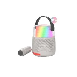 Enceinte Bleutooth & Karaoké "KS-80 GRIS" MOBILITY ON BOARD