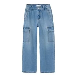Jean Cargo Avec Poches "NKFROSE HW WIDE CARGO JEANS 6190-BS NOOS" NAME IT