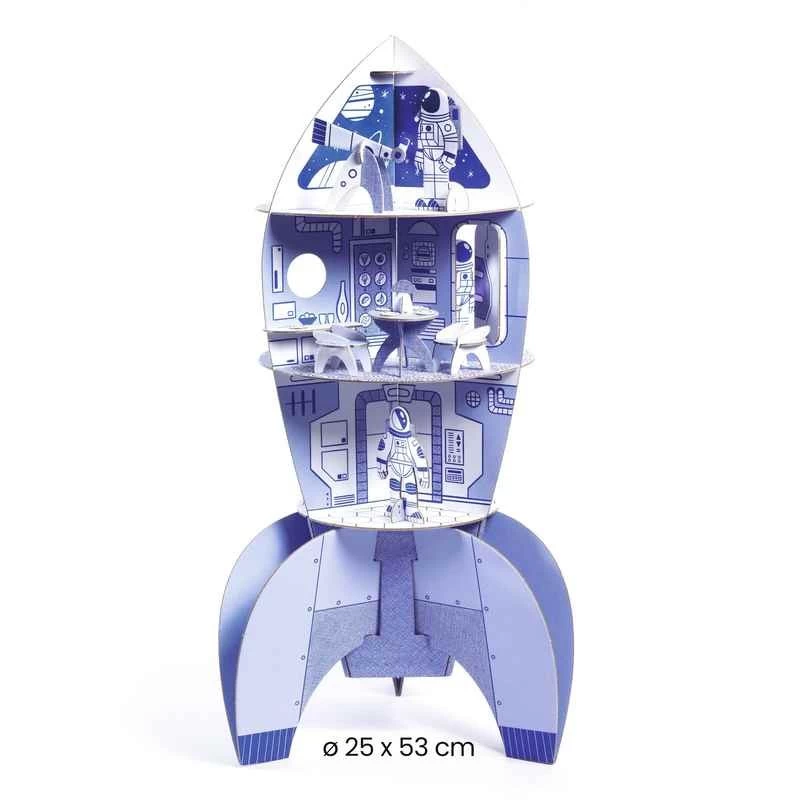 Jeu à Fabriquer Soi-même "Fusée" DJECO 5 Jeu à Fabriquer Soi-même "Fusée" DJECO – Image 3