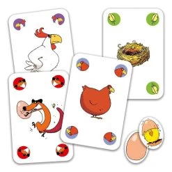 Jeu De Carte "Piou Piou" DJECO -Bébés Produits Magasin jeu de carte tout petit litle mime djeco 5