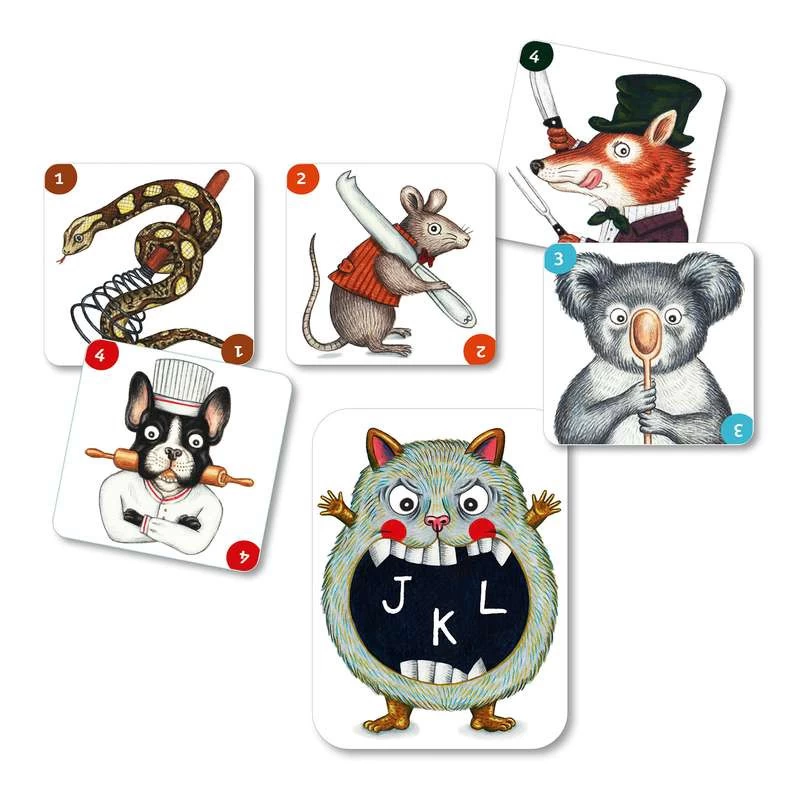 Jeux De Cartes "ABC Miam" DJECO 3 Jeux De Cartes "ABC Miam" DJECO