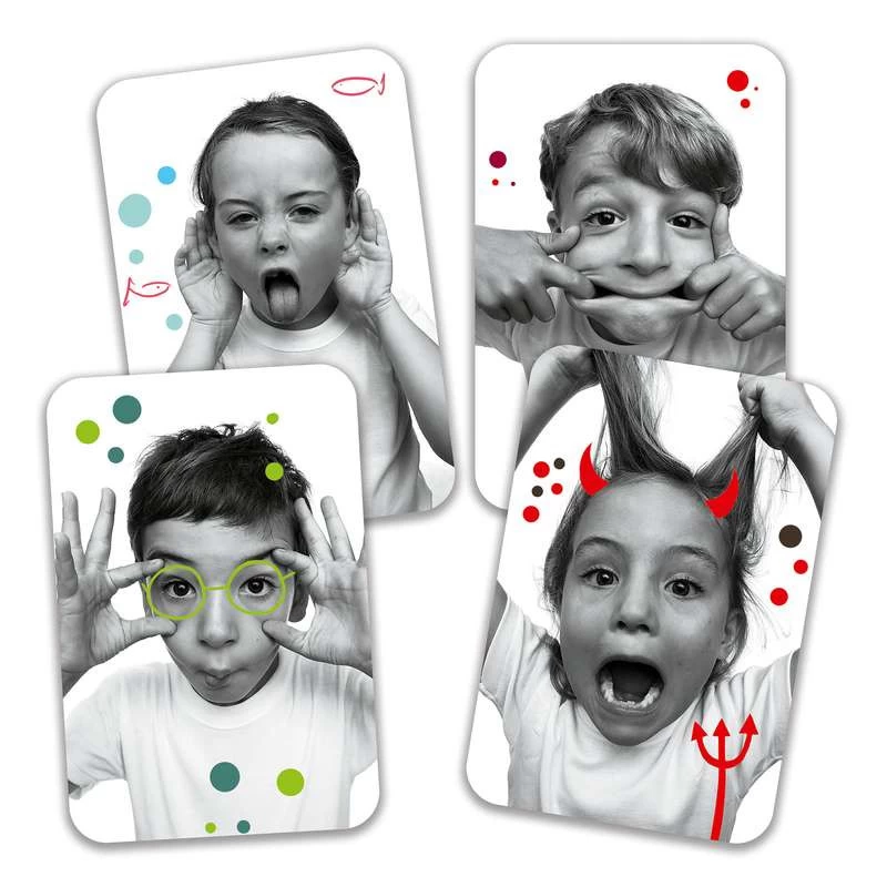 Jeux De Cartes "Grimaces" DJECO 3 Jeux De Cartes "Grimaces" DJECO