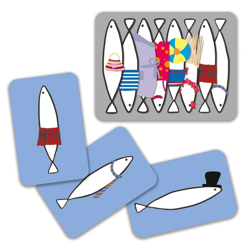 Jeux De Cartes "Sardines" DJECO 4 Jeux De Cartes "Sardines" DJECO – Image 2