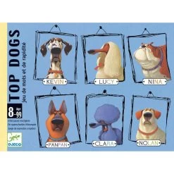 Jeux De Cartes "Top Dogs" DJECO -Bébés Produits Magasin jeux de cartes top dogs djeco 1