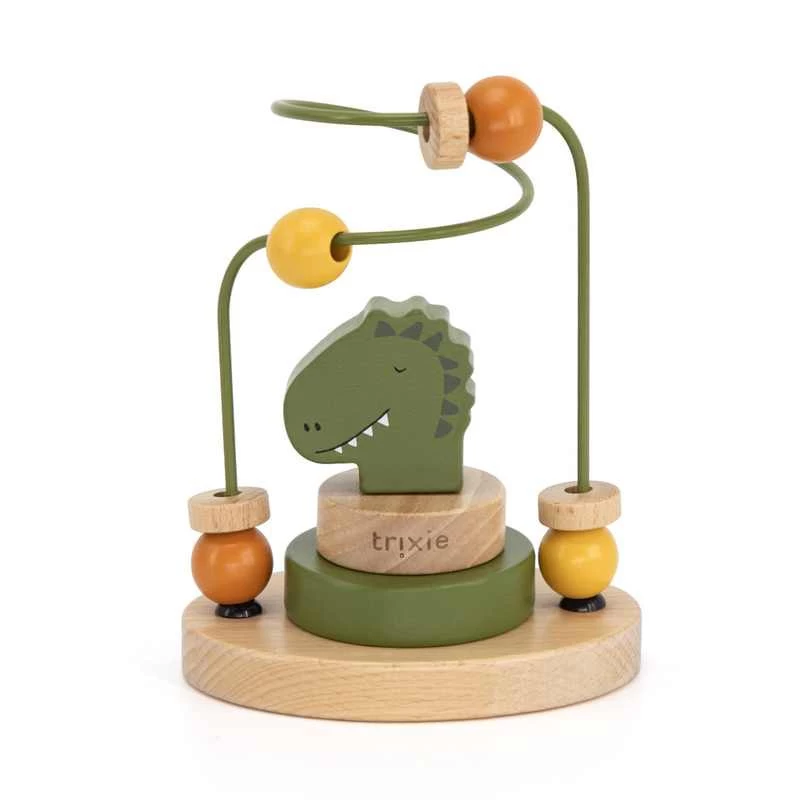 Labyrinthe à Perles En Bois "Mr. Dino" TRIXIE 4 Labyrinthe à Perles En Bois "Mr. Dino" TRIXIE – Image 2