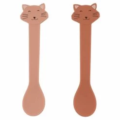 Lot De 2 Cuillères En Silicone "Mrs. Cat" TRIXIE