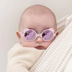 Lunettes "Sun Ourson" Rose Pale KI ET LA -Bébés Produits Magasin lunettes sun ourson rose pale ki et la 2