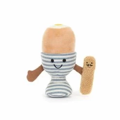 Peluche œuf à La Coque "Eggetha Egg & Lance Soldier" JELLYCAT