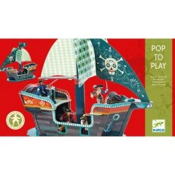 Pop To Play "Bateau Pirate" DJECO -Bébés Produits Magasin pop to play bateau pirate djeco 2