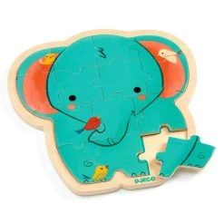 Puzzlo "Elephant" 14 Pcs DJECO -Bébés Produits Magasin puzzlo elephant 14 pcs djeco 2
