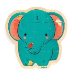 Puzzlo "Elephant" 14 Pcs DJECO -Bébés Produits Magasin puzzlo elephant 14 pcs djeco 5