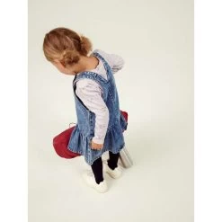 Robe En Denim à Bretelles "NMFMOLLY DNM BIB DRESS 7345-MG L" NAME IT -Bébés Produits Magasin robe en denim a bretelles nmfmolly dnm bib dress 7345 mg l name it 2