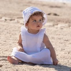 Robe Sans Manches En Gaze De Coton BB&CO