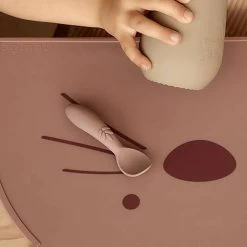 Set De 3 Cuillère En Silicone Rose "Ella"NUUROO -Bébés Produits Magasin set de 3 cuillere en silicone rose ellanuuroo 2