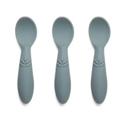 Set De 3 Cuillères En Silicone Bleu "Ella " NUUROO