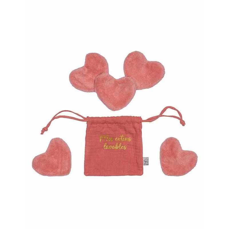 Set De 5 Cotons Lavables POULE HOUSE 3 Set De 5 Cotons Lavables POULE HOUSE