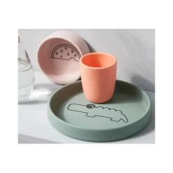 Coffret Repas En Silicone "Croco" DONE BY DEER