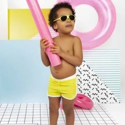 Short Anti-uv 12mois " Yellow White" KI ET LA -Bébés Produits Magasin short anti uv 12mois yellow white ki et la 2