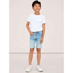 Short Long En Jean "NKMSILAS SLIM DNM L SHORTS 2272-TX NOOS" NAME IT -Bébés Produits Magasin short long en jean nkmsilas slim dnm l shorts 2272 tx noos name it 1