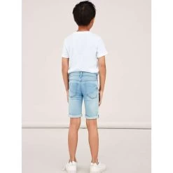 Short Long En Jean "NKMSILAS SLIM DNM L SHORTS 2272-TX NOOS" NAME IT -Bébés Produits Magasin short long en jean nkmsilas slim dnm l shorts 2272 tx noos name it 3