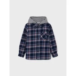 Surchemise Avec Capuche "NKMBATIN LS SHIRT" NAME IT -Bébés Produits Magasin surchemise avec capuche nkmbatin ls shirt name it 3