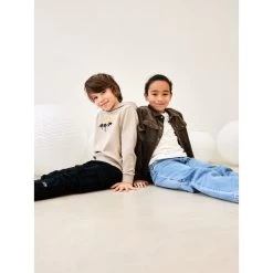 Sweat à Capuche "NKMBROSAN LS SWEAT WH UNB" NAME IT -Bébés Produits Magasin sweat a capuche nkmbrosan ls sweat wh unb name it 1