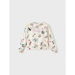 Sweat Coupe Ample "NKFBALLIA LS LOOSE SHORT SWEAT UNB" NAME IT -Bébés Produits Magasin sweat coupe ample nkfballia ls loose short sweat unb name it 3