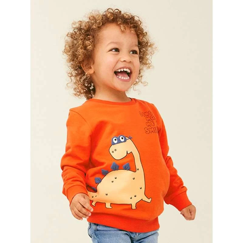 Sweat Manches Longues Dino "NMMTOMS SWEAT BOX BRU" NAME IT 4 Sweat Manches Longues Dino "NMMTOMS SWEAT BOX BRU" NAME IT – Image 2