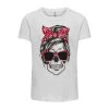 T-shirt Col Rond "KOGEMMA REG S/S SKULL TOP CS JRS" KIDS ONLY -Bébés Produits Magasin t shirt col rond kogemma reg ss skull top cs jrs kids only