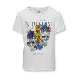 T-shirt Manches Courtes "KOGLULU REG S/S TWIN SKULL TOP JRS" KIDS ONLY