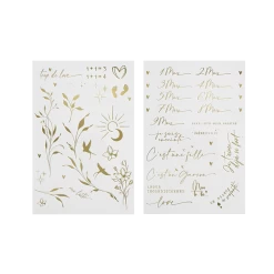 Tatouages De Grossesse Dorés ZAKUW