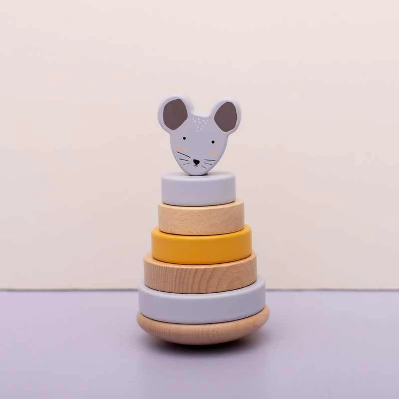 Tour à Empiler En Bois "Mrs. Mouse" TRIXIE 5 Tour à Empiler En Bois "Mrs. Mouse" TRIXIE – Image 3
