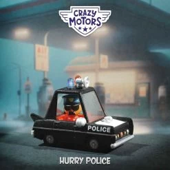 Voiture "Hurry Police" Crazy Motor DJECO -Bébés Produits Magasin voiture hurry police crazy motor djeco 2